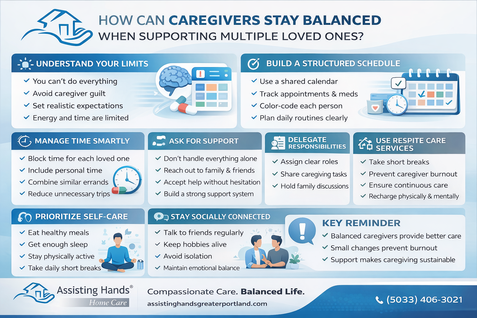 How Can Caregivers Stay Balanced when Supporting Multiple Loved Ones