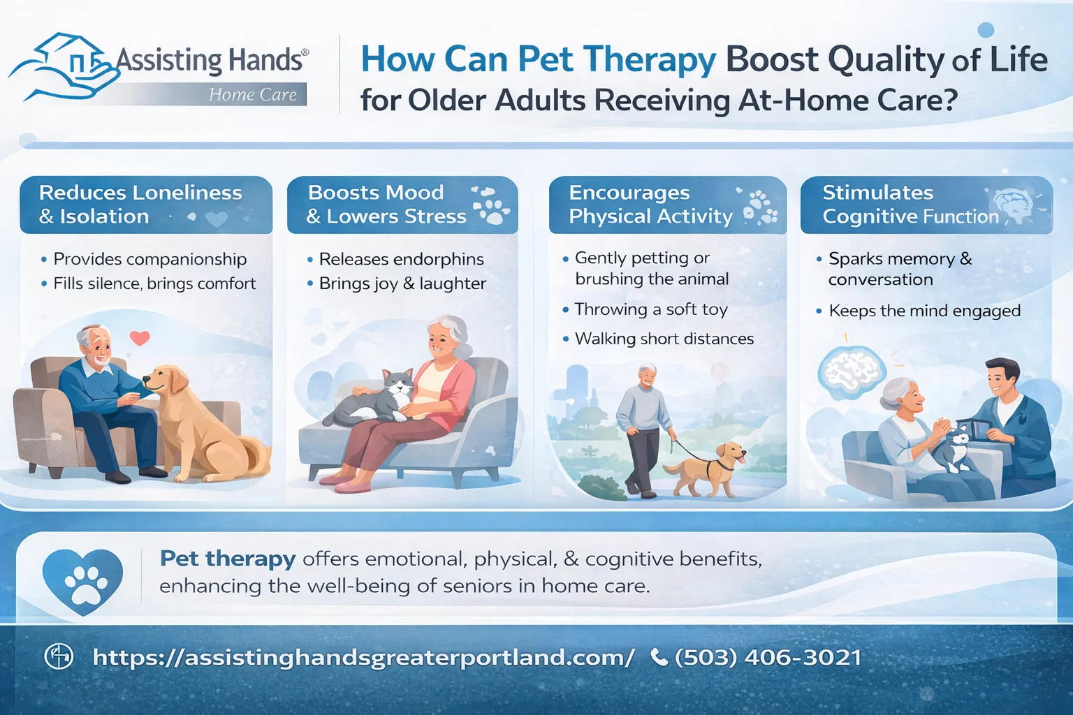 How Can Pet Therapy Boost Quality of Life for Older Adults Receiving At-Home Care