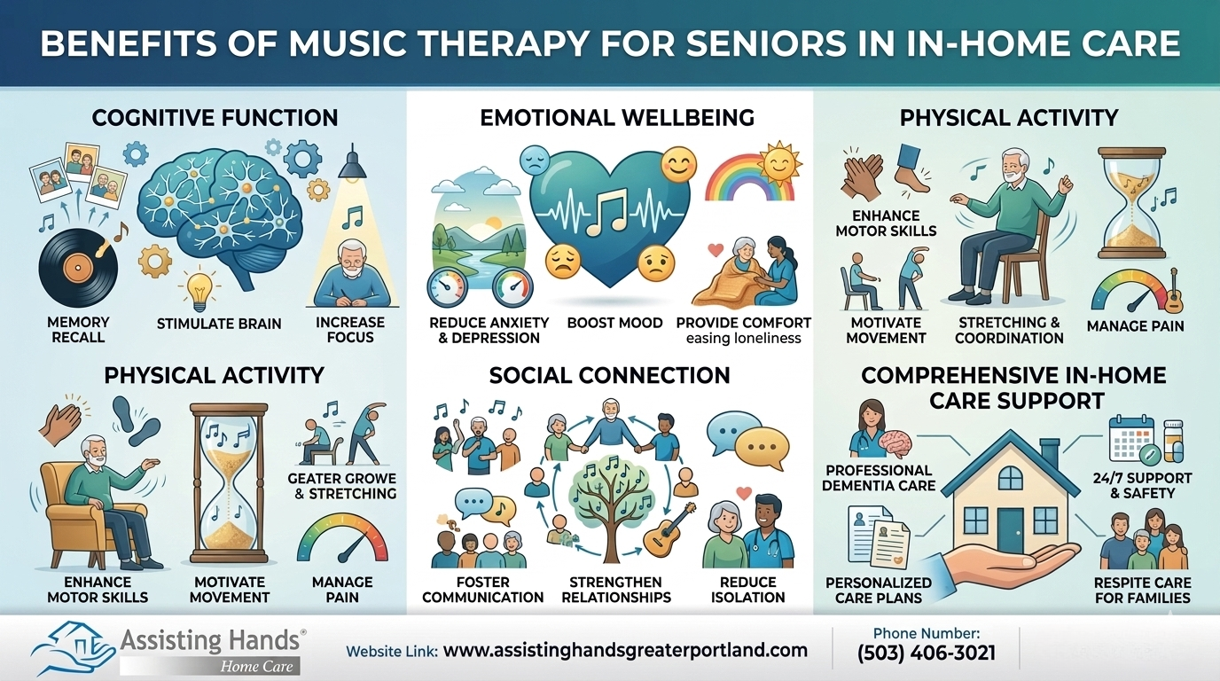 What Are the Benefits of Music Therapy for Seniors in In-Home Care